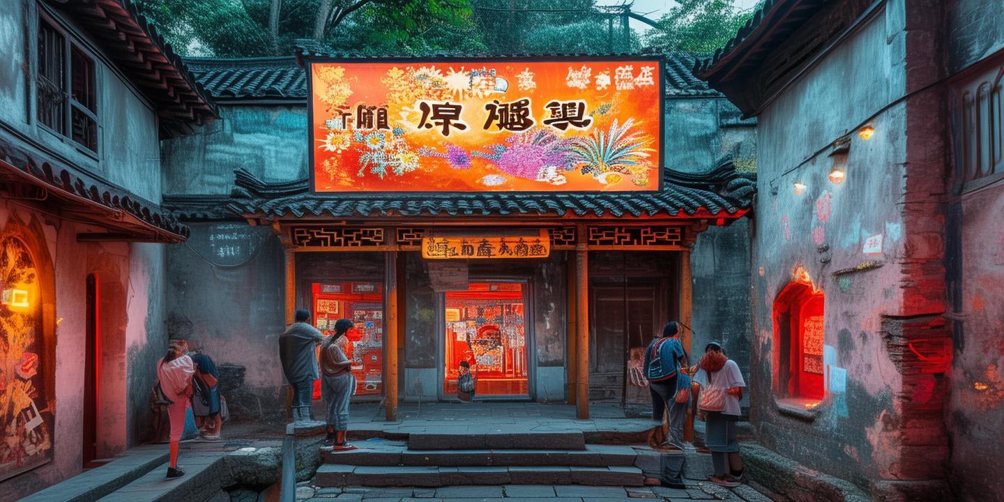 武强年画村打造非遗AR体验馆,游客体验DIY数字年画投射老宅